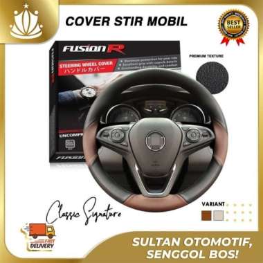 SUZUKI AERIO Sarung Cover Setir Stir Mobil FUSION R Classic Signature Saddle Brown Saddle Brown