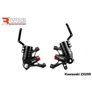 Bottom shock double disk kaliper ZX25 ZX25R by WR3 Multicolor