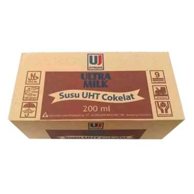 susu uht ultra jaya 200 ml - 1 dus karamel