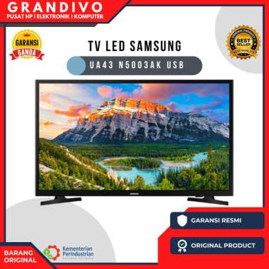 TV LED Samsung UA43 N5003AK USB Garansi Resmi - Grandivo Bonus Antena Digital Packing Kayu