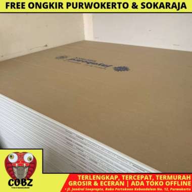 9 MM X 120 CM X 240 CM / JAYABOARD GYPSUM GIPSUM PAPAN PLAFON PARTISI