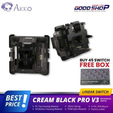 Akko V3 Cream Black Pro - Mechanical Switch 5 Pcs