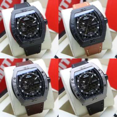 JAM TANGAN PRIA EXPEDITION 6800 E 6800 E6800 TITANIUM AUTOMATIC LEATHER ORIGINAL BLACK BROWN