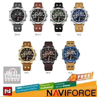 JAM TANGAN NAVIFORCE 9224 M1 JAM NAVIFORCE ORIGINAL 9224 LA - KULIT JAM TANGAN NAVYFORCE 9224 JAM TA