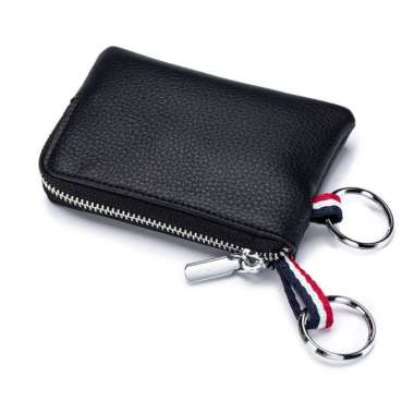DOMPET KULIT GANTUNGAN KUNCI MOBIL CL-2800 - CAR KEYCHAIN Black Black