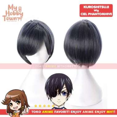 Wig MCoser Blue Grey 32 cm 031A - Kuroshitsuji - Ciel Phantomhive
