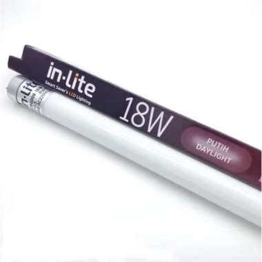 Lampu TL LED Inlite 18w 120cm In-Lite T8 18 Watt Putih INT8G008 Putih