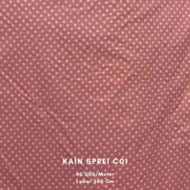 Kain Polkadot Perca 40x50cm 40 x50 Pink