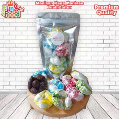 Manisan Kana Manisan Buah Zaitun Biji Kamlam Olive Candy Kualitas Premium