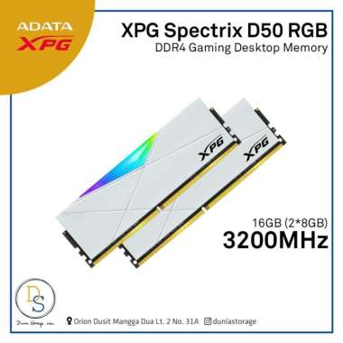 ADATA XPG Spectrix D50 16GB (2X8GB) DDR4 3200 MHz | WHITE