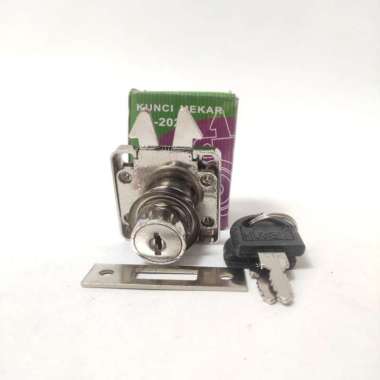 19 MM/HUBEN HL202 Kunci Laci Mekar Lemari Pintu Geser Sliding Lock Set