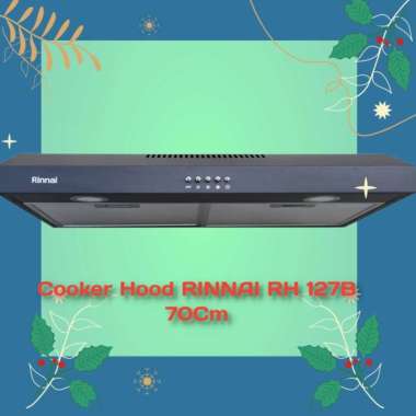 Cooker hood cookerhood slim 70 cm black hitam RINNAI RH-127B RH127B