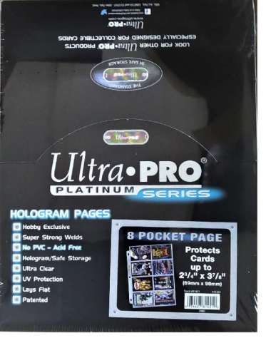 Ultra Pro 8-Pocket Platinum Page with 3-1/2" X 2-3/4" Pocket