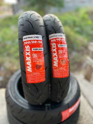 BAN MOTOR MAXXIS VICTRA S98ST 90/80 80/90 90/90 100/80 110/80 120/70 140/70 RING 14 TUBELESS 110/80 