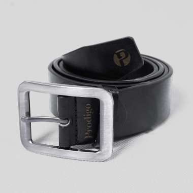 Prodigo * Sabuk Pria Baladu Hitam | Ikat Pinggang Kulit Premium | Leather Belt | Gesper Kulit Klasik