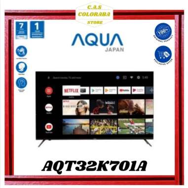 TV AQUA JAPAN AQT32K701A ANDROID TV 32 INCH UHD AQT32K TV AQUA 32" AQT