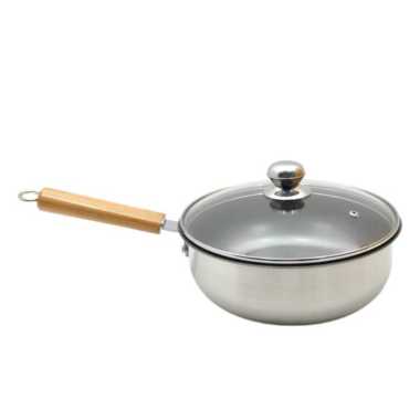 Wok Anti lengket 24 cm Long Handle - Wajan Anti Lengket - Kuali teflon -Wajan teplon
