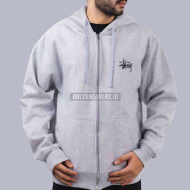 Jual Stussy Dizzy Stock Ash Heather Hoodie (100% Authentic