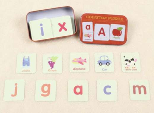 Kado Mainan Edukasi Edukatif Anak Bayi Laki Laki Perempuan Balita Tk Flash Card Cognition Puzzle Kar