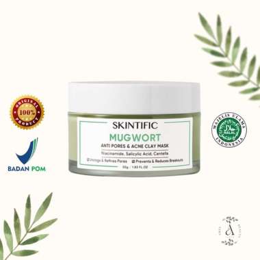 SKINTIFIC - Mugwort Anti Pores & Acne Clay Mask | Alaska Volcano Clay Mask mugwort clay
