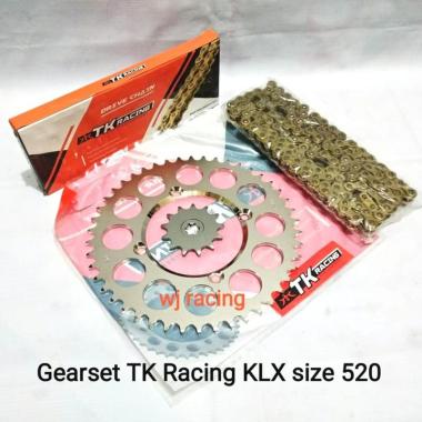 Gear Set TK Racing KLX 150 size 520 Chrome