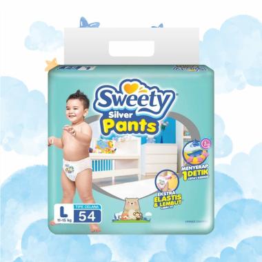 Sweety Silver Pants L54 - Sweety Popok Celana Silver L54