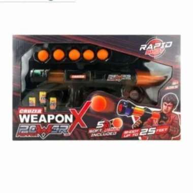 Cruzer Senjata Mainan Weapon X Mighty Popper Black