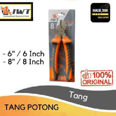 IWT Tang Potong SATUAN (6" / 8") inch / DIAGONAL PLIERS 6"