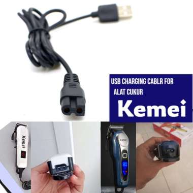 Kabel Adapter Charger Usb Shaver Kemei Alat Cukur Rambut KM 1995 809A 1986 1987 707z 103 CW12 2604