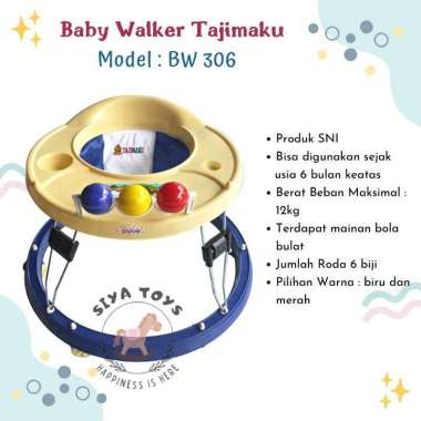 [TERMURAH BAMS] FREE KARDUS & BUBBLEWRAP BABY WALKER STANDART APOLLO BAYI BW 306 BW 307 ALAT BANTU J