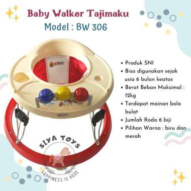 [TERMURAH BAMS] FREE KARDUS & BUBBLEWRAP BABY WALKER STANDART APOLLO BAYI BW 306 BW 307 ALAT BANTU J