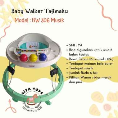 [TERMURAH BAMS] FREE KARDUS & BUBBLEWRAP BABY WALKER STANDART APOLLO BAYI BW 306 BW 307 ALAT BANTU J