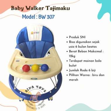 [TERMURAH BAMS] FREE KARDUS & BUBBLEWRAP BABY WALKER STANDART APOLLO BAYI BW 306 BW 307 ALAT BANTU J