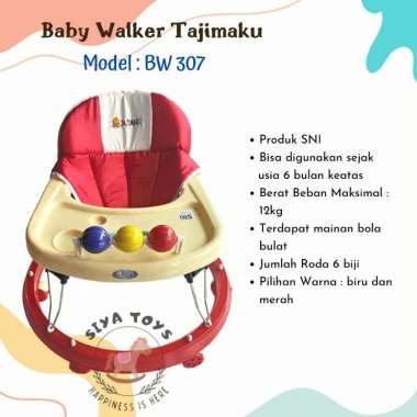 [TERMURAH BAMS] FREE KARDUS & BUBBLEWRAP BABY WALKER STANDART APOLLO BAYI BW 306 BW 307 ALAT BANTU J