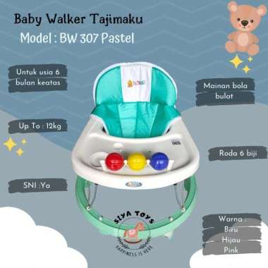 [TERMURAH BAMS] FREE KARDUS & BUBBLEWRAP BABY WALKER STANDART APOLLO BAYI BW 306 BW 307 ALAT BANTU J