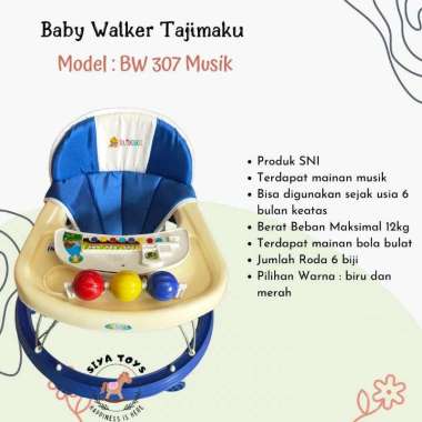[TERMURAH BAMS] FREE KARDUS & BUBBLEWRAP BABY WALKER STANDART APOLLO BAYI BW 306 BW 307 ALAT BANTU J