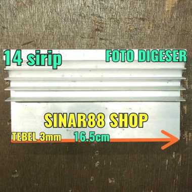 PENDINGIN 4TR 4 TR SANKEN FINAL TOSHIBA HEATSINK Y TRANSISTOR FINAL HEADSINK HEATSING HEADSING ALUMI