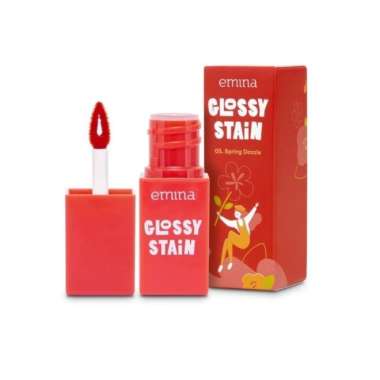 Ready. eMINA Glossy Stain 3g | Lip tint gel finishing glossy 05 SPRINGDAZZLE