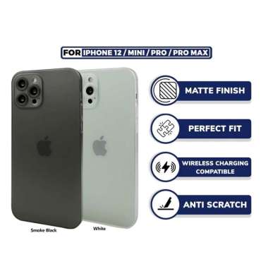 Case iPhone 12 Pro Max Mini Octagoods Matte Slim Camera Cover Hardcase iPhone 12 White