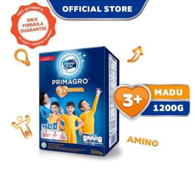 Frisian Flag Primagro 3+ Madu/vanila 1200gr Frisian Flag PRIMAGRO 3+ Vanila 1200gr