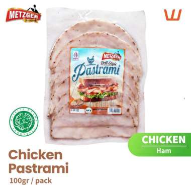 Chicken Pastrami Daging Ham Ayam Halal Metzger 100gr