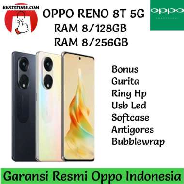 OPPO RENO 8T 5G 8/128GB | 8/256GB GARANSI RESMI OPPO INDONESIA RAM 8/256GB hitam