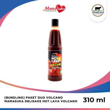 MamaSuka Delisaos Saus Ayam Goreng Pedas ( Hot Lava & Hot Volcano ) Hot Lava Volcano