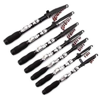 Joran Pancing Portable Telescopic 1,5 Meter Hitam