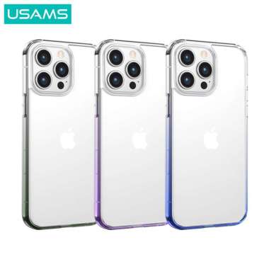 USAMS Protective Softcase Casing iPhone 14 Gradient Color iPhone 14 Pro Biru