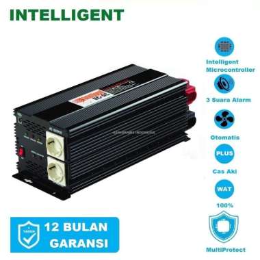 Intelligent DC to AC Power Inverter DC to AC Real Capacity SP-3000C-12V Plus Otomatis Cas Aki 20A Ma