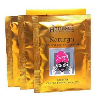 Hanasu Naturgo Masker Lumpur Original 1 Box (10pcs) Masker Wajah Wanita BPOM Masker Naturgo Hanasui
