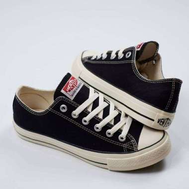 ZS Sepatu Ehtnic Ventela White Low resmi official store 43 Black white/natural