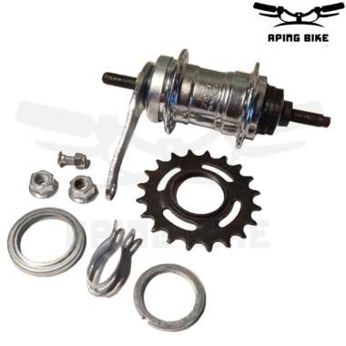 Hub Gear Torpedo EAGLE ORIGINAL 40H 20T Chrome Gir Torpedo Ontel Jadul
