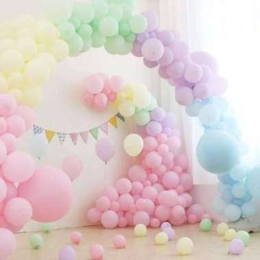 Balon Latek Pastel 12"/Balon Macaron/Balon Ulang Tahun/Balon Dekorasi Kuning